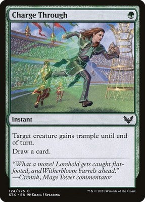 Charge Through STX 124 NM Magic: The Gathering
