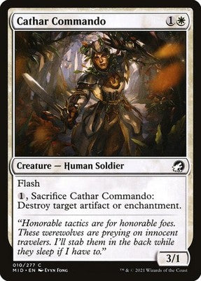 Cathar Commando MID 10 LP Magic: The Gathering
