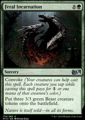 Feral Incarnation Magic 2015 (M15) 174 U Magic: The Gathering Near Mint