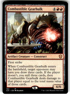 Combustible Gearhulk Commander 2021 163 M Magic: The Gathering Near Mint