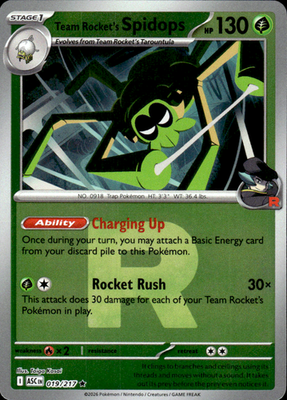 Team Rocket's Spidops (Team Rocket) Ascended Heroes 019/217 Rare Reverse Holo