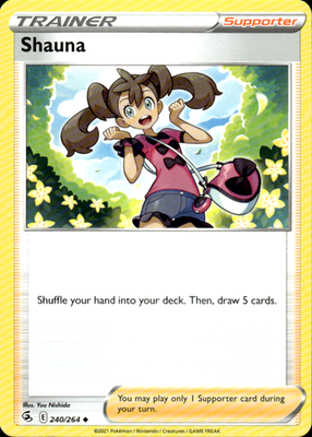 Shauna Fusion Strike 240/264 Uncommon Pokémon — English Lightly Played