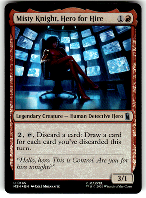 Misty Knight, Hero for Hire Marvel Super Heroes 145 U Foil Magic: The Gathering