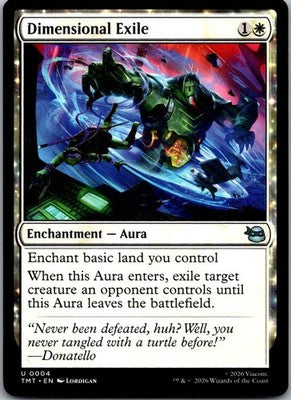 Dimensional Exile 0004 Teenage Mutant Ninja Turtles Magic: The Gathering NM