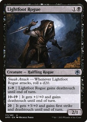 Lightfoot Rogue AFR 111 NM Magic: The Gathering