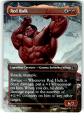Red Hulk (Borderless) Marvel Super Heroes 329 U Foil Magic: The Gathering