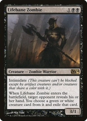 Lifebane Zombie M14 101 NM Magic: The Gathering