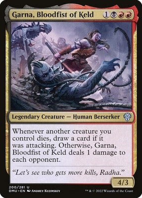 Garna, Bloodfist of Keld DMU 200 NM Magic: The Gathering