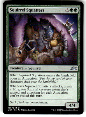 Squirrel Squatters Unfinity 156 U Magic: The Gathering Near Mint