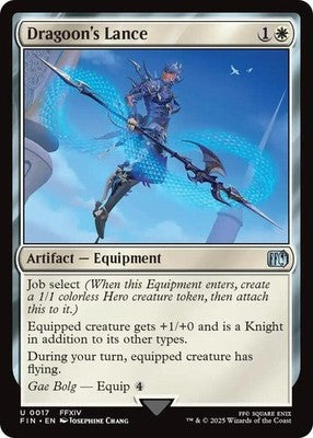 Dragoon's Lance FIN 17 Foil NM Magic: The Gathering
