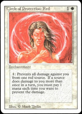 Circle of Protection: Red Revised Edition C Magic: The Gathering Lightly Played