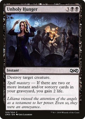 Unholy Hunger UMA 120 NM Magic: The Gathering