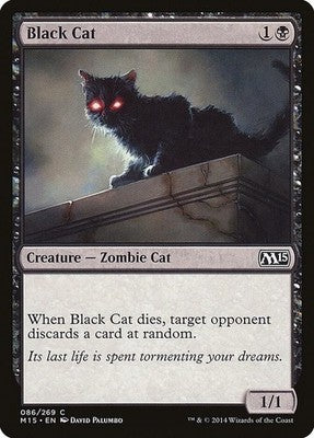 Black Cat M15 86 NM Magic: The Gathering