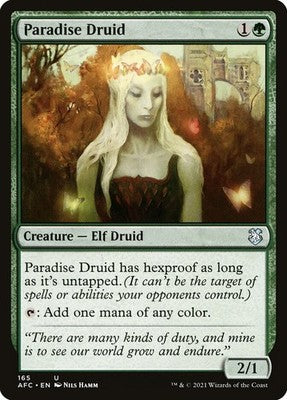 Paradise Druid AFC 165 NM Magic: The Gathering
