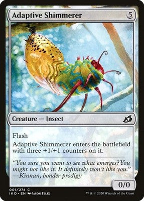 Adaptive Shimmerer IKO 1 Foil NM Magic: The Gathering