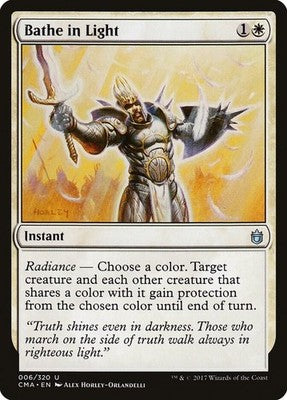 Bathe in Light CMA 6 NM Magic: The Gathering