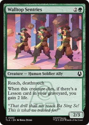 Walltop Sentries TLA 202 NM Magic: The Gathering