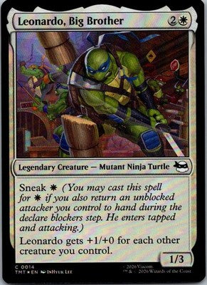 Leonardo, Big Brother 0014 Teenage Mutant Ninja Turtles Magic Foil NM