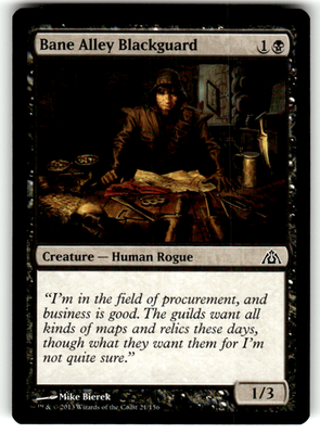 Bane Alley Blackguard Dragon's Maze 21 C Magic: The Gathering Near Mint
