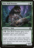 Dire Wolf Prowler AFR 179 NM Magic: The Gathering