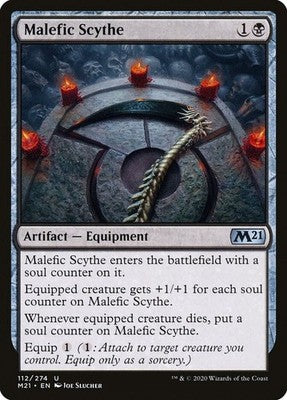 Malefic Scythe M21 112 NM Magic: The Gathering