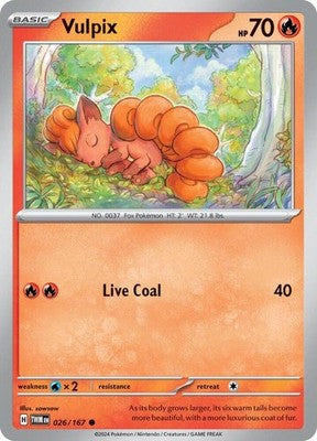 Vulpix 026/167 SV06: Twilight Masquerade Pokémon TCG