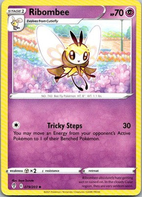 Ribombee 079/203 Uncommon Evolving Skies Pokemon Near Mint