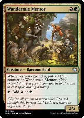 Wandertale Mentor BLB 240 NM Magic: The Gathering
