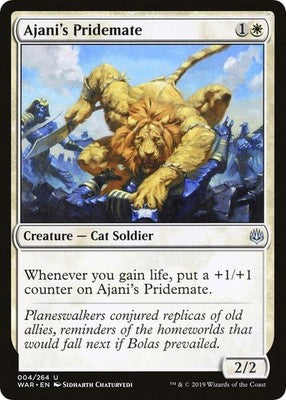 Ajani's Pridemate WAR 4 NM Magic: The Gathering