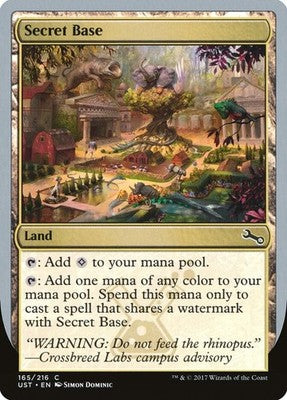 Secret Base UST 165e NM Magic: The Gathering