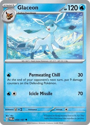 Glaceon 054/167 SV06: Twilight Masquerade Pokémon TCG