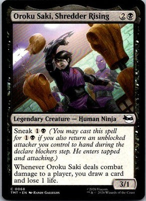 Oroku Saki, Shredder Rising 0068 Teenage Mutant Ninja Turtles  NM