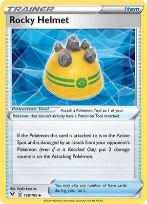 Rocky Helmet 159/185 SWSH04: Vivid Voltage Pokémon TCG