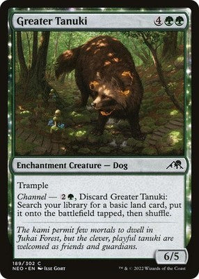 Greater Tanuki NEO 189 NM Magic: The Gathering