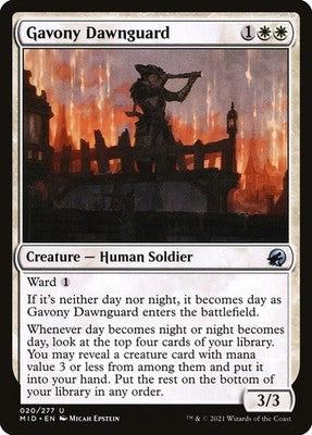 Gavony Dawnguard MID 20 LP Magic: The Gathering