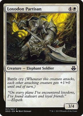 Loxodon Partisan DDO 17 LP Magic: The Gathering