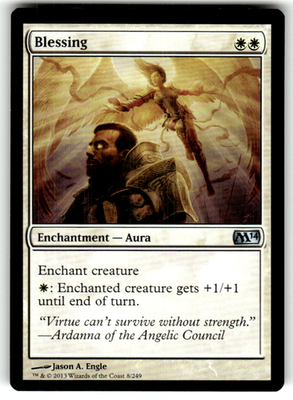 Blessing Magic 2014 (M14) 8 U Magic: The Gathering Near Mint
