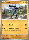 Riolu Scarlet & Violet Base Set 113/198 Common Pokémon — English Near Mint