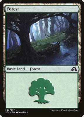 Forest SOI 296 Foil NM Magic: The Gathering