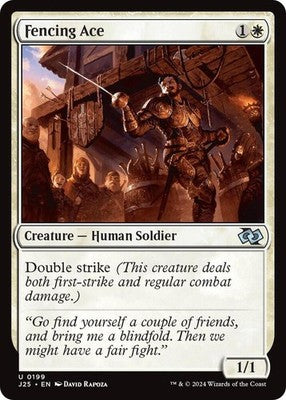 Fencing Ace J25 199 NM Magic: The Gathering