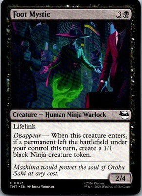 Foot Mystic 0063 Common Teenage Mutant Ninja Turtles Magic: The Gathering NM