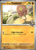 Arven's Toedscool Destined Rivals 109/182 Common Pokémon — English Near Mint
