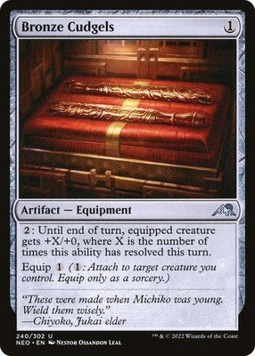 Bronze Cudgels NEO 240 NM Magic: The Gathering