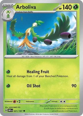 Arboliva 021/197 SV03: Obsidian Flames Pokémon TCG