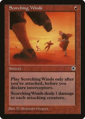 Scorching Winds POR 149 LP Magic: The Gathering