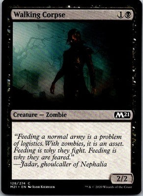 Walking Corpse 128 Common Core Set 2021 Magic: The Gathering Near Mint