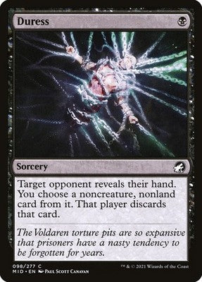Duress MID 98 NM Magic: The Gathering