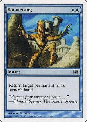 Boomerang 8ED 63 LP Magic: The Gathering