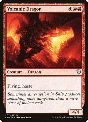 Volcanic Dragon CMR 207 NM Magic: The Gathering
