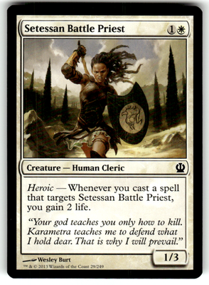 Setessan Battle Priest Theros 29 C Magic: The Gathering Near Mint